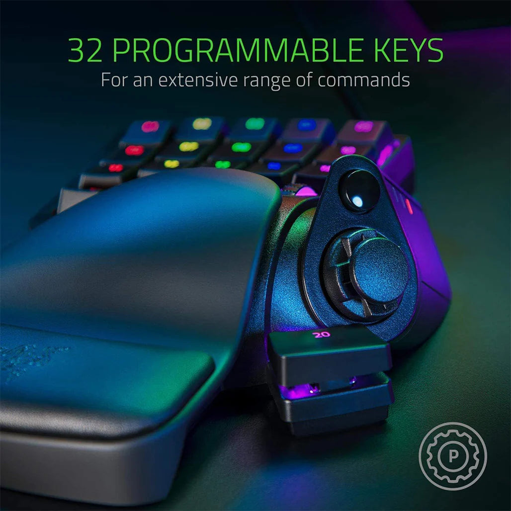 Razer Tartarus Pro – Analog Optical Switch Keypad with 32 Programmable Keys | Black
