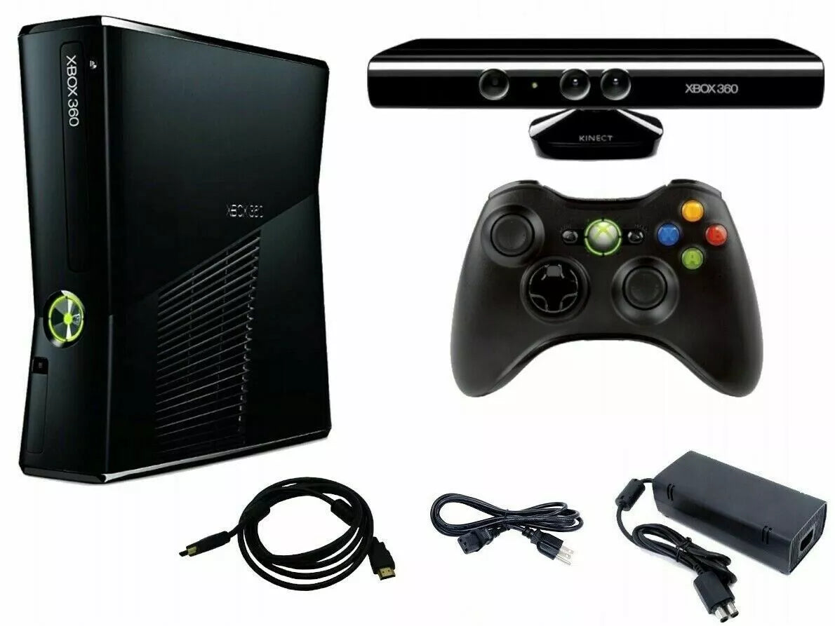 Xbox 360 Slim + Kinect Bundle